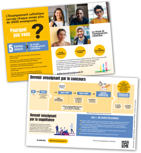 100 flyers campagne "devenir enseignant"