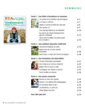 Hors série novembre 2022 - L'enseignement agricole au coeur du vivant