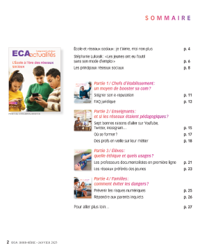Hors série janvier 2023 - L'École à l'ère des réseaux sociaux numérique