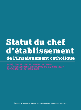 Statut du chef d'établissement de l'Enseignement catholique