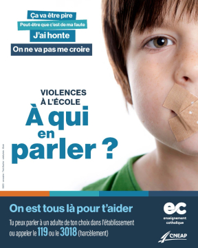 Stop violences - Affiche école