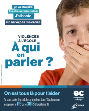 Stop violences - Affiche collège