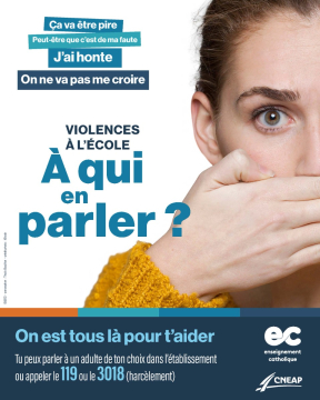 Stop violences - Affiche lycée